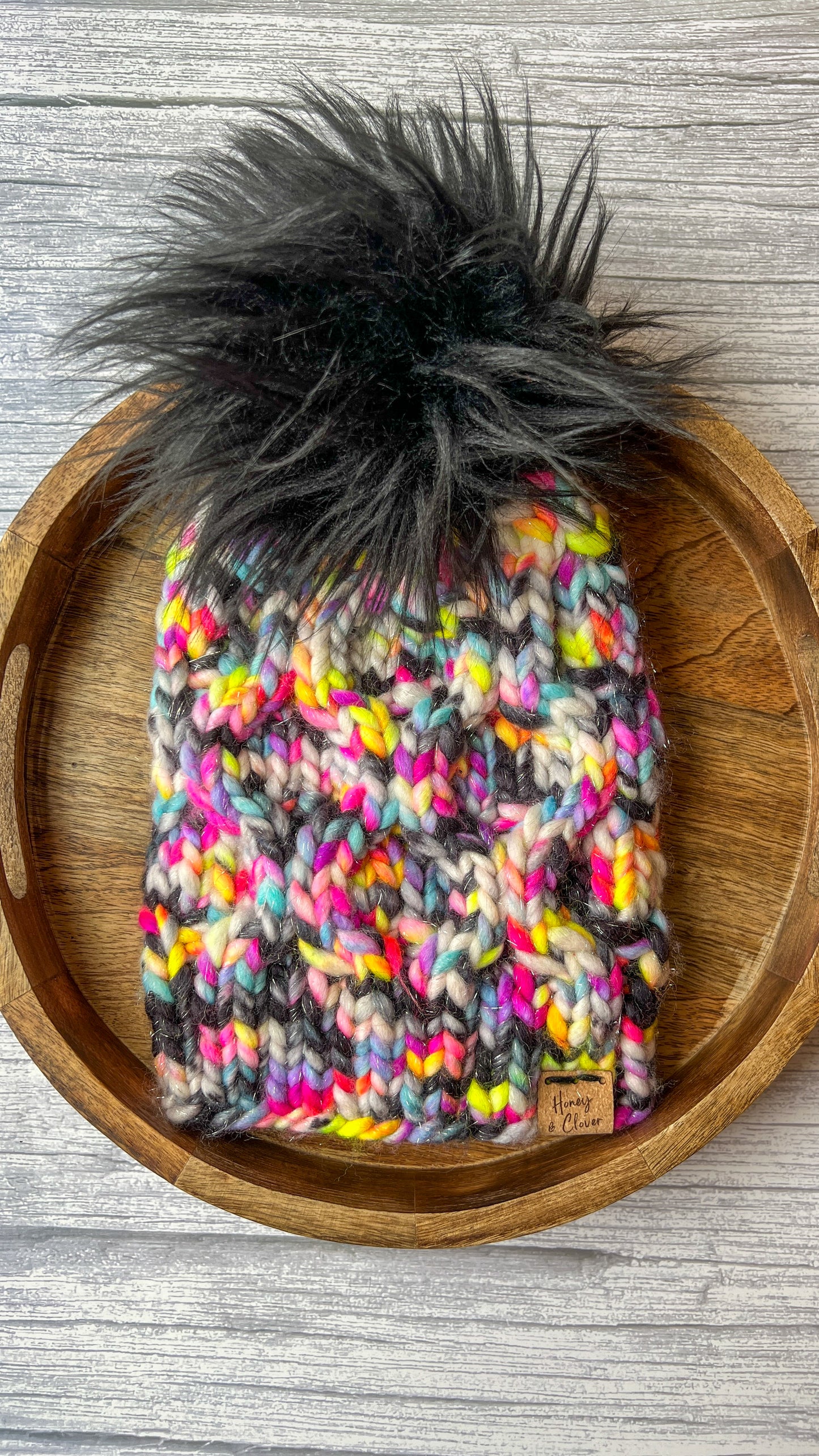 Merino Wool Knit Adult Hat | Squiggly Beanie