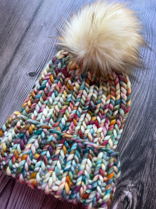 100% Merino Wool Knit Hat | Classic Folded-Brim Beanie