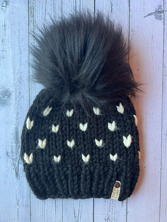 Kid's Wool Knit Beanie | Kids/Youth 3-5 years | Heart Hat