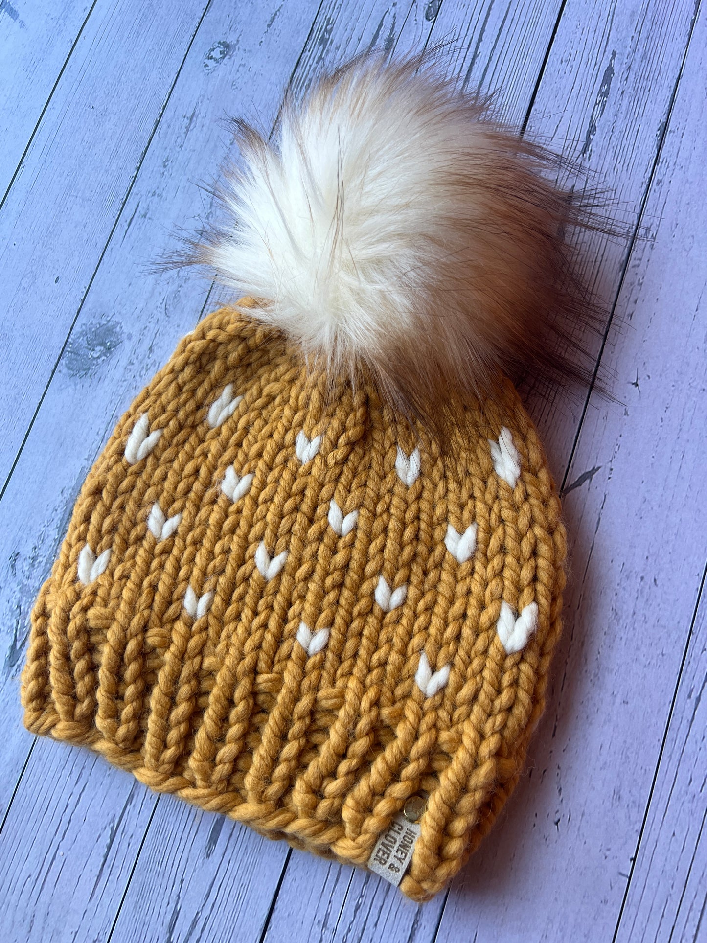 Kid's Wool Knit Beanie | Kids/Youth 3-5 years | Heart Hat