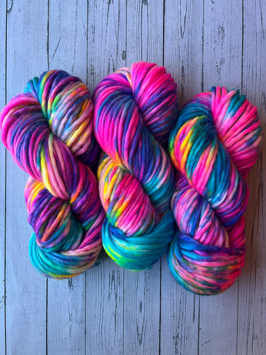 READY TO SHIP | Super Bulky - Rainbow Brite