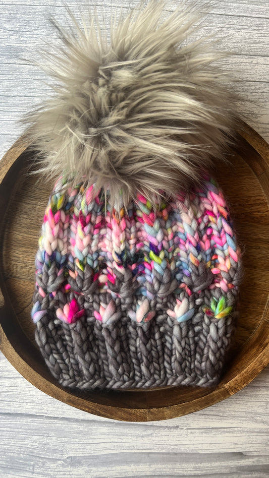 100% Merino Wool Knit Adult Hat | Mirror Pond Beanie