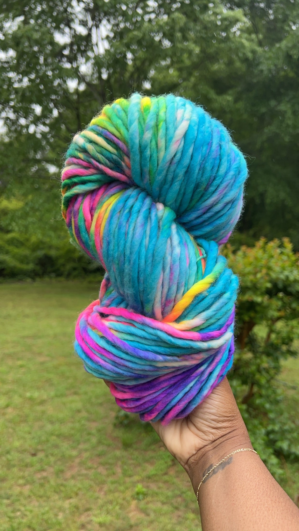 READY TO SHIP | Super Bulky - Jill’s Rainbow Brite