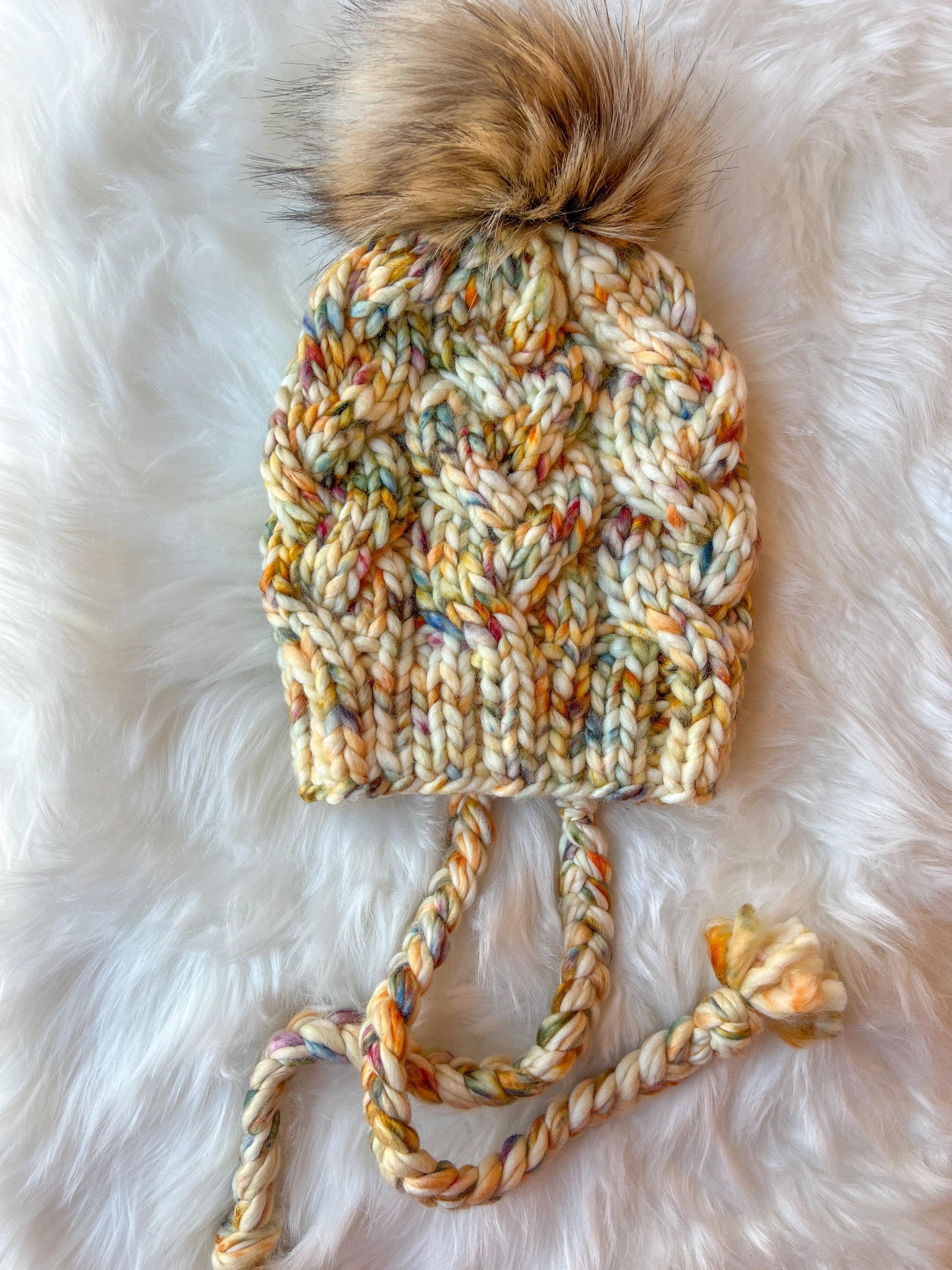 Handknit 100% Merino Wool Hat | Monster Cables Bonnet