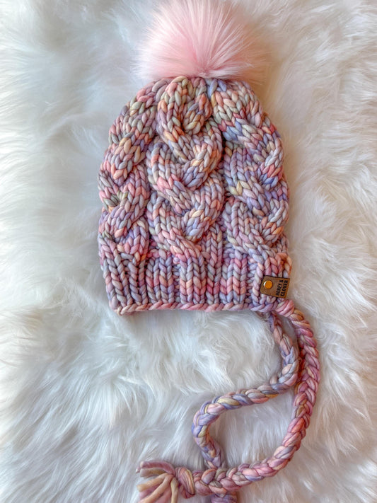 Handknit 100% Merino Wool Hat | Monster Cables Bonnet