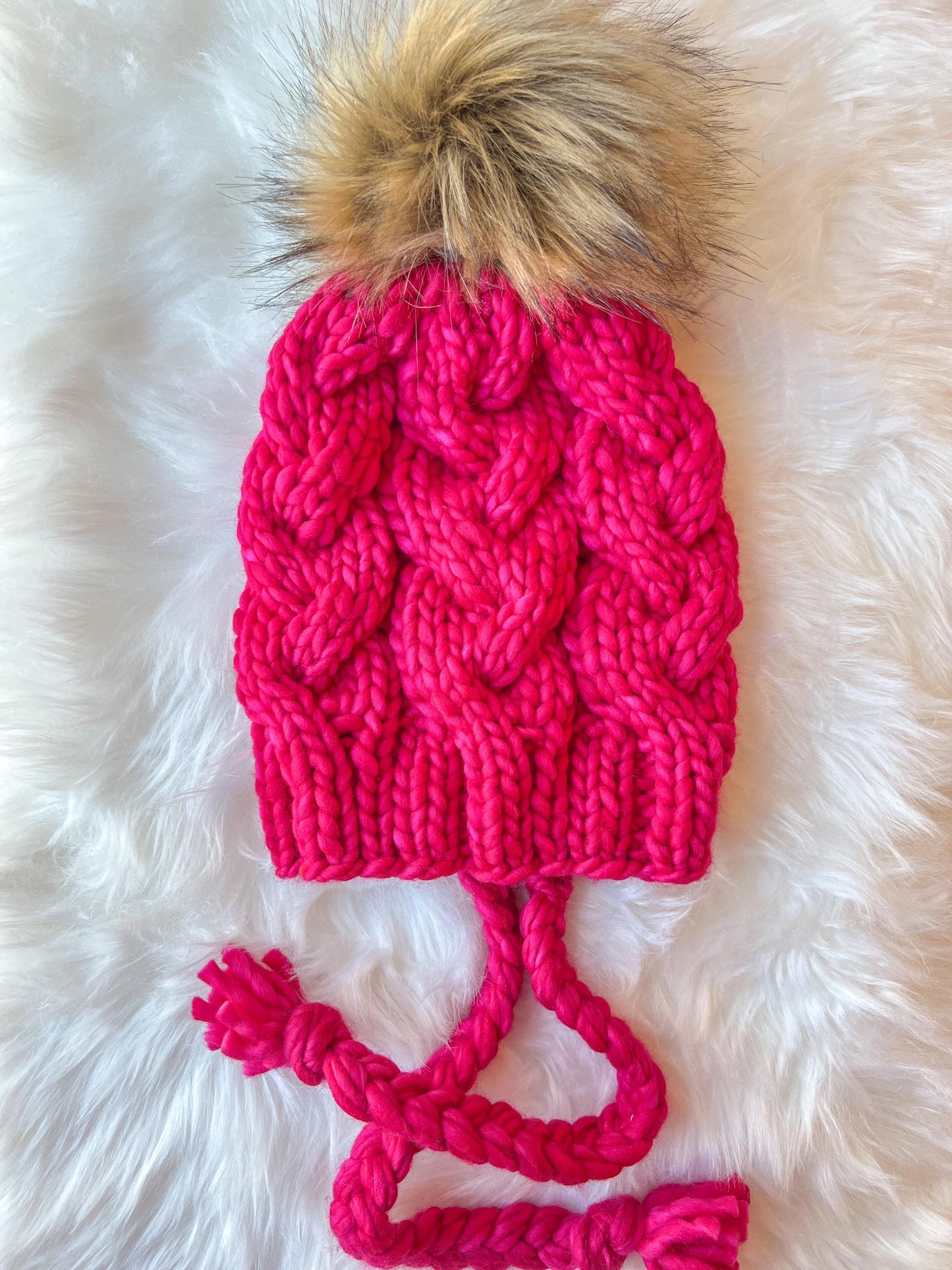 Handknit 100% Merino Wool Hat | Monster Cables Bonnet