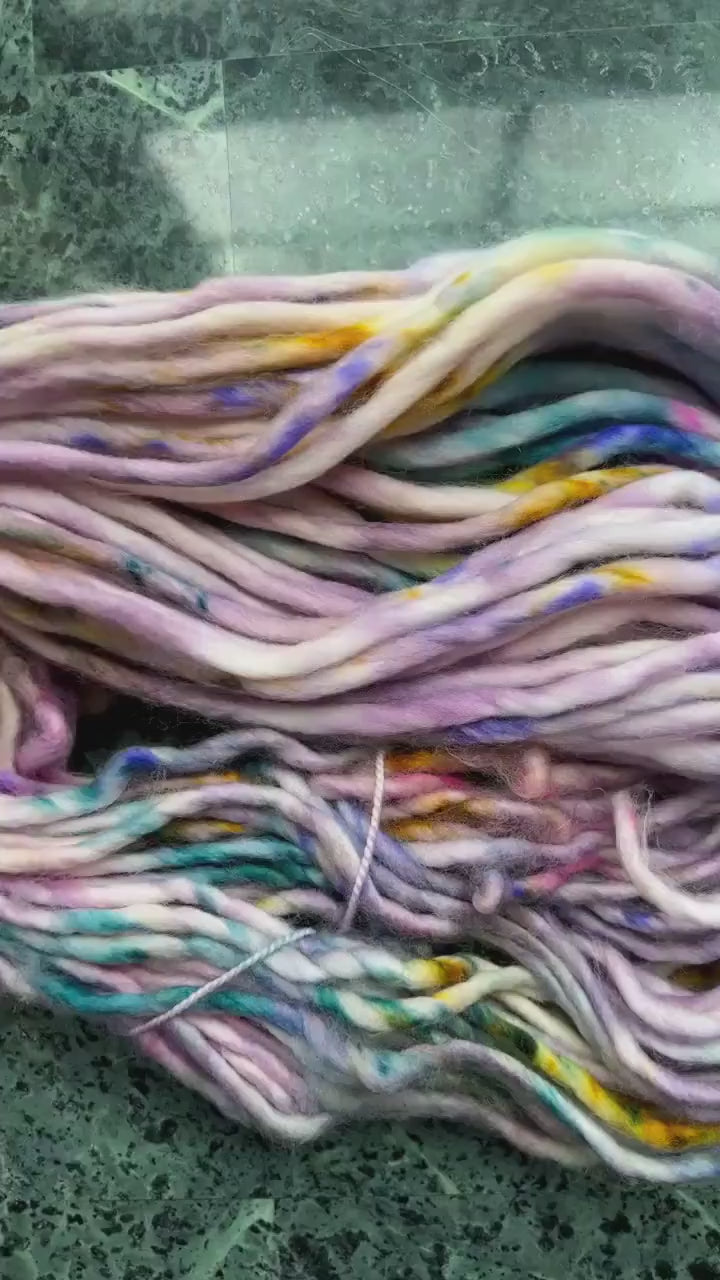 Hand dyed yarn | super bulky yarn | hand dyed merino wool yarn | indie dyed wool | Blossom