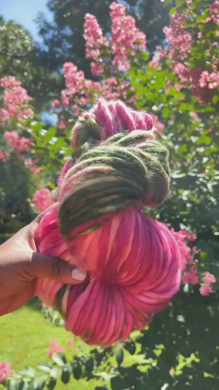 Hand dyed yarn | super bulky yarn | hand dyed merino wool yarn | indie dyed wool | Myrtle