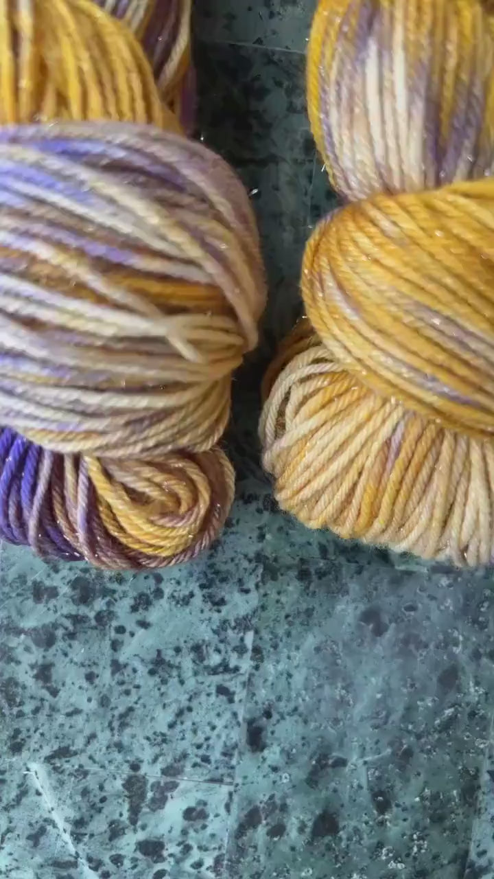 Hand dyed yarn | DK/sport yarn | hand dyed merino wool yarn | indie dyed wool | A Royal Affair