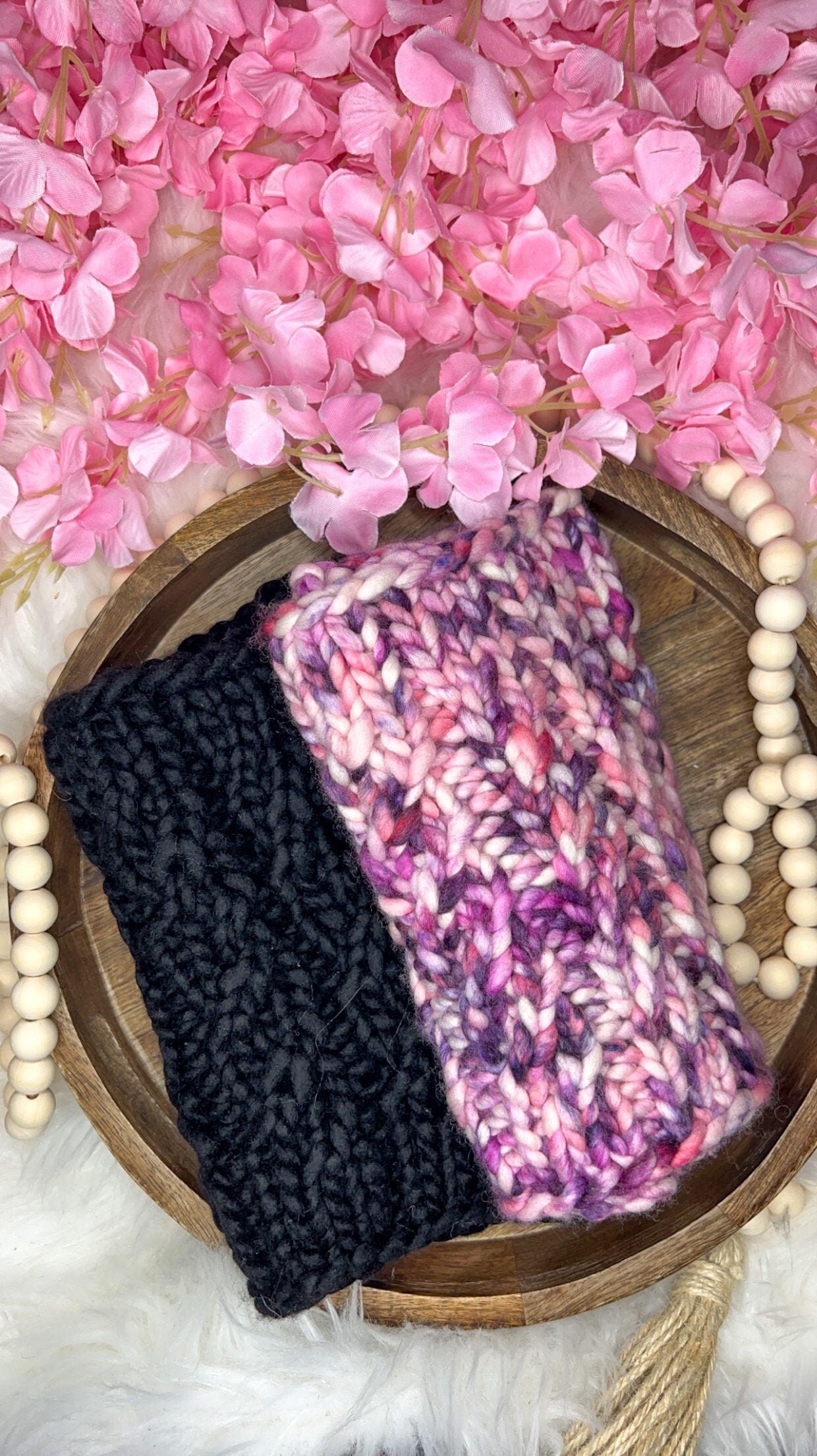 100% Merino Wool Knit Spinnaker Cowl | Heavyweight Warm Wool Cowl, Scarf | Neck Warmer | Purple, Cream, Blue, Pink, Natural