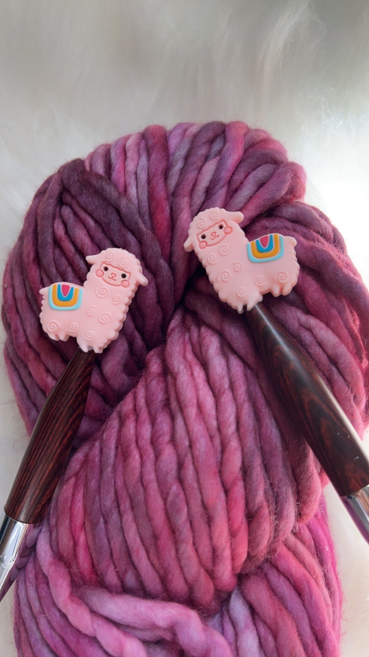Llama Stitch Stoppers | Needle Protectors | Knitting Tool | Needle Stopper | Accessory | Maker Tool | Notions