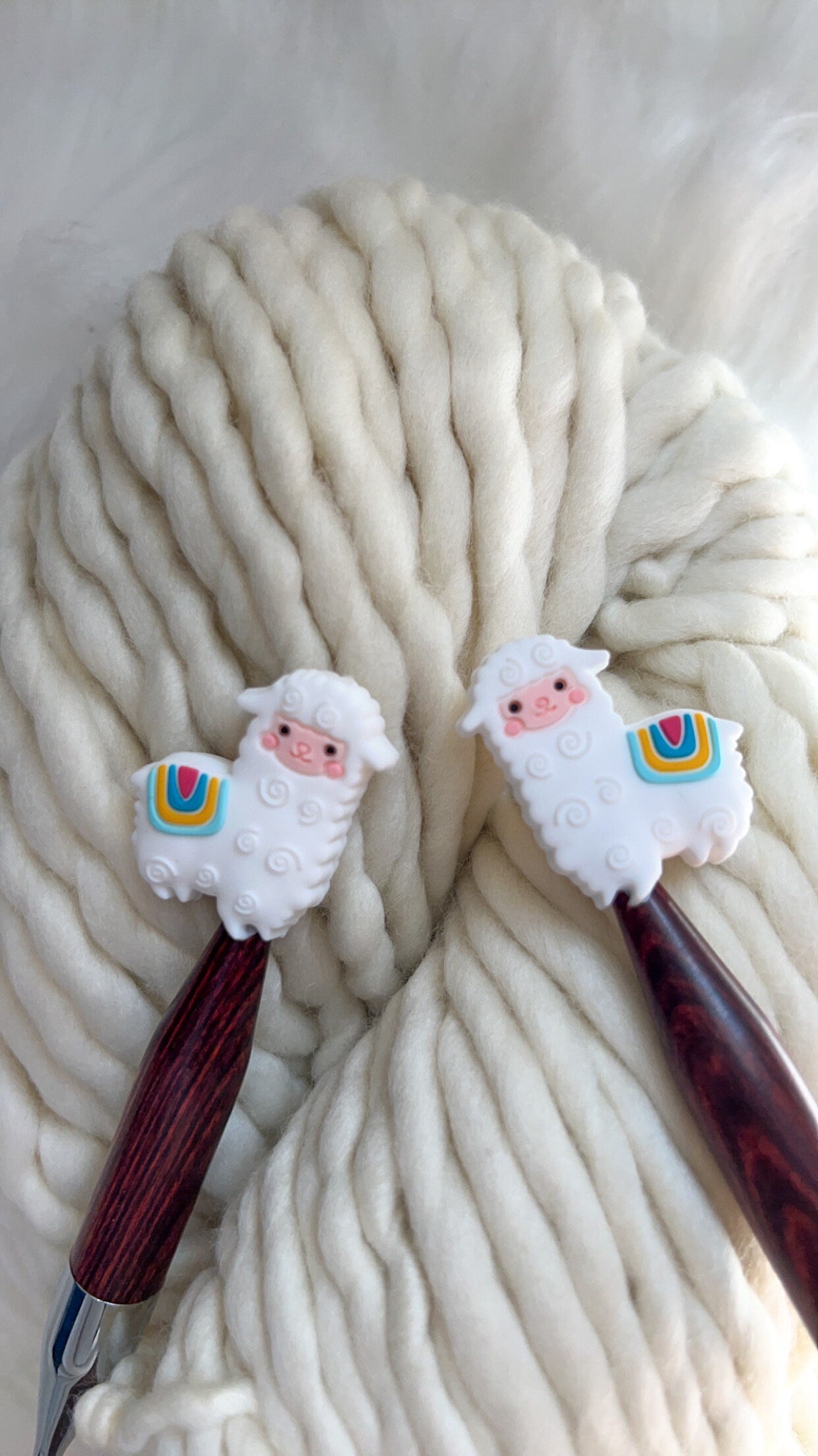 Llama Stitch Stoppers | Needle Protectors | Knitting Tool | Needle Stopper | Accessory | Maker Tool | Notions