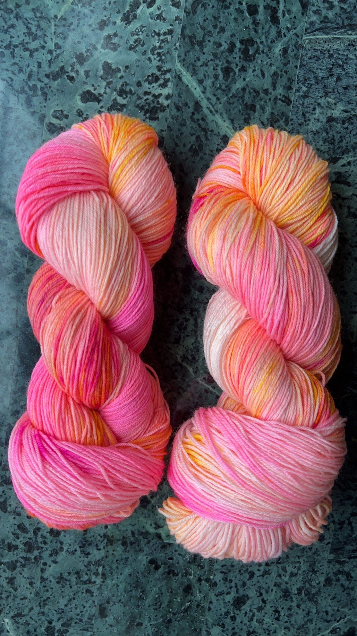 Hand-Dyed Merino Wool Yarn - Soft and Durable Yarn for Knitting and Crocheting | Indie Dyed Merino Wool | Fingering | Bahama Mama