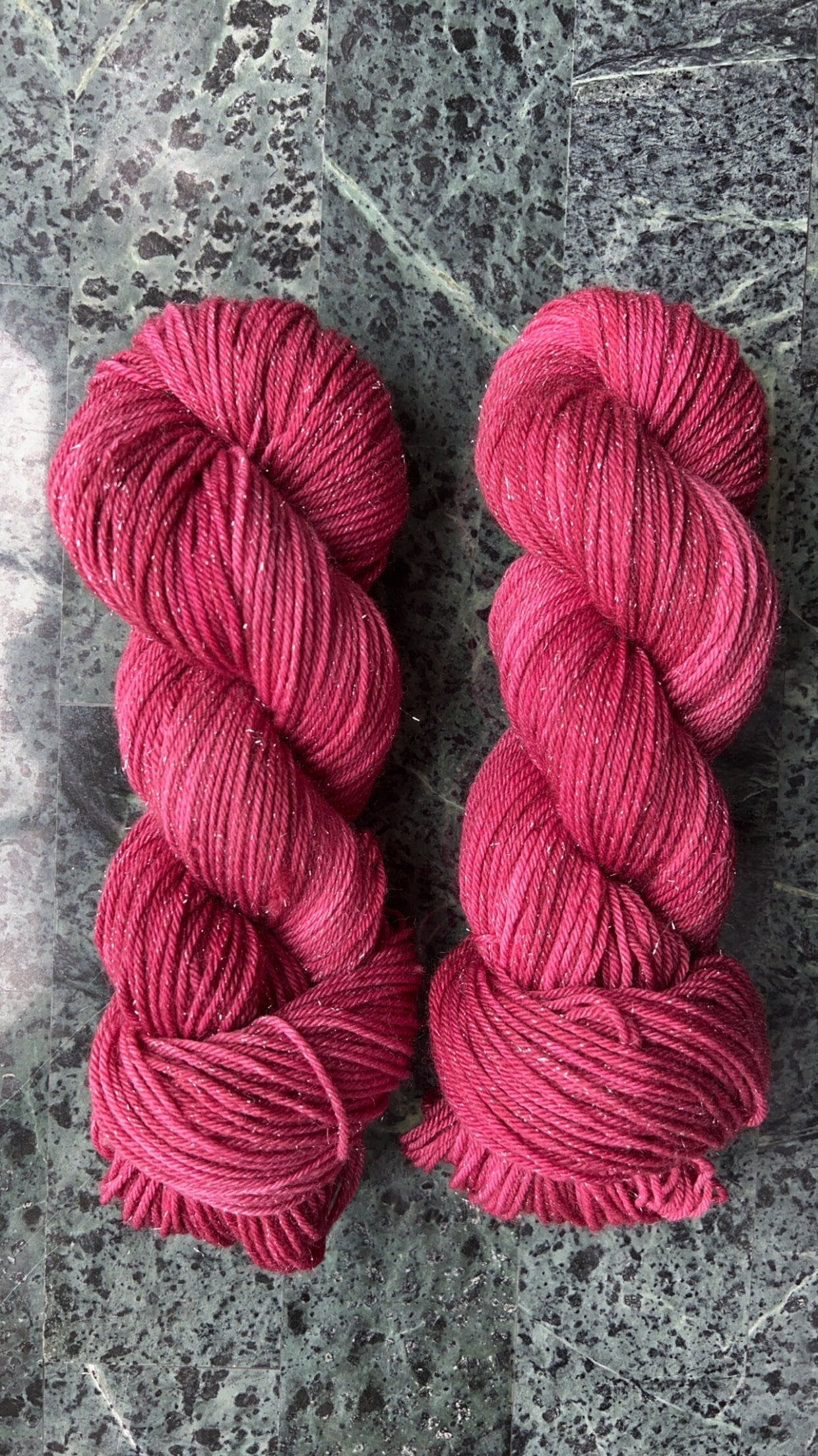 Hand dyed yarn | DK/sport yarn | hand dyed merino wool yarn | indie dyed wool | Cranberry Bliss