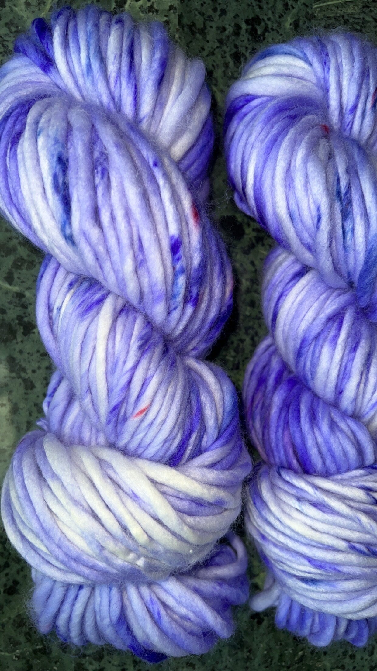 Hand dyed yarn | super bulky yarn | hand dyed merino wool yarn | indie dyed wool | Purple Passion