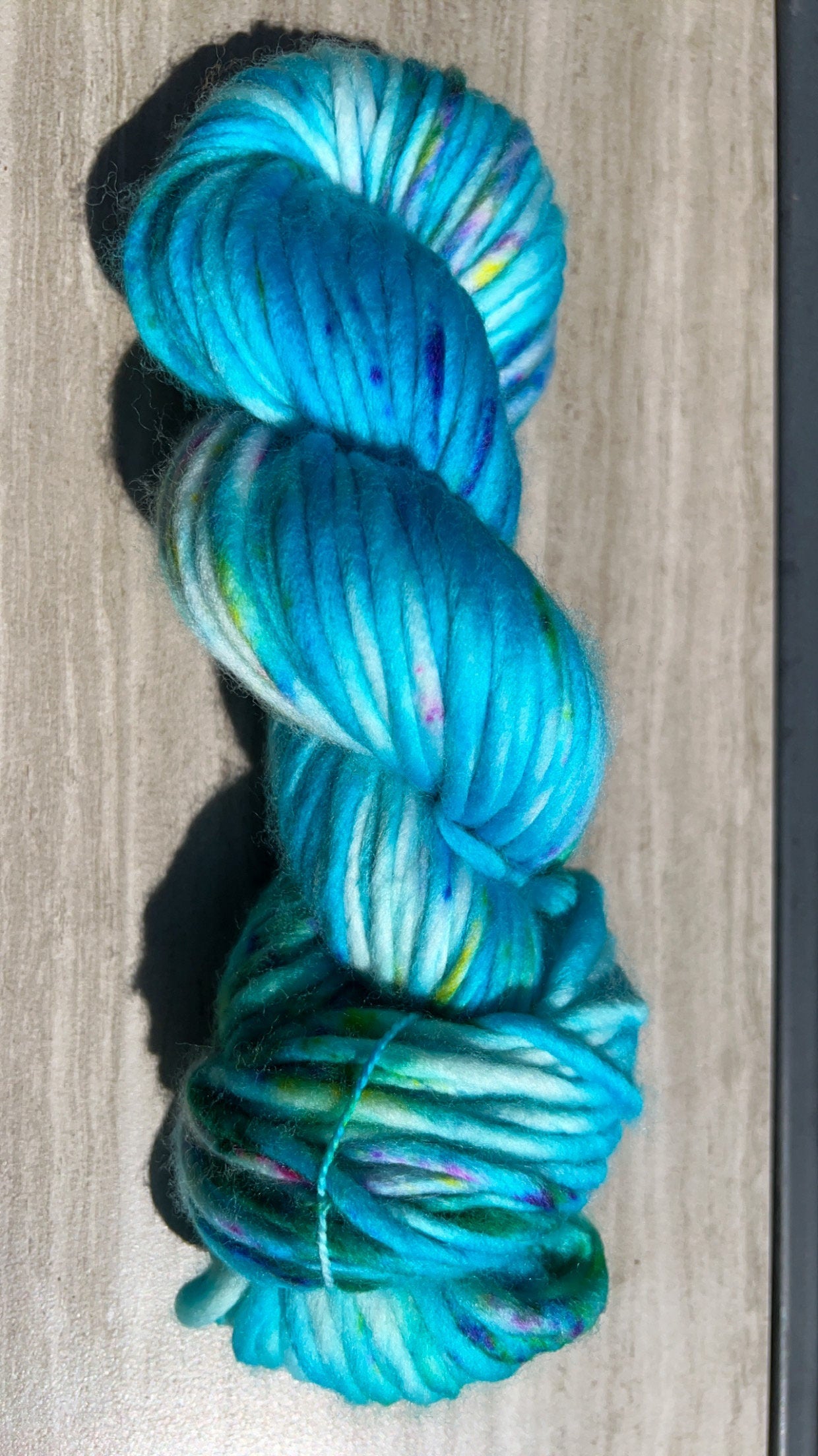Hand dyed yarn | super bulky yarn | hand dyed merino wool yarn | indie dyed wool | Blue Bayou