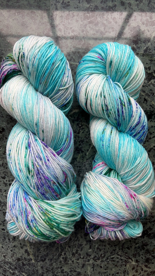 Hand-Dyed Merino Wool Yarn - Soft and Durable Yarn for Knitting and Crocheting | Indie Dyed Merino Wool | Fingering | Blue Bayou