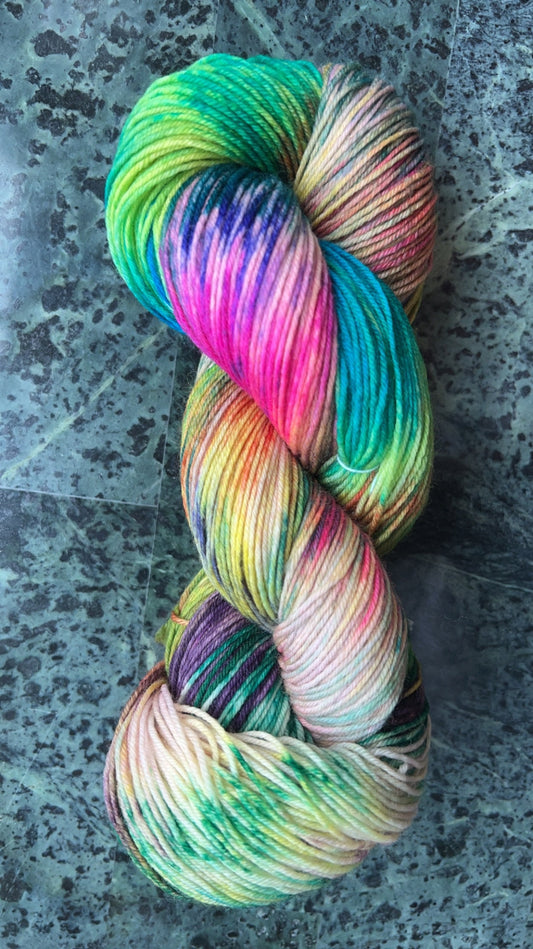 Hand-Dyed Merino Wool Yarn - Soft and Durable Yarn for Knitting and Crocheting | Indie Dyed Merino Wool | Fingering | Fever Dream