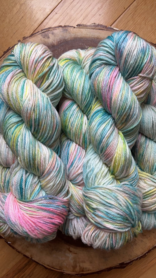 Hand-Dyed Merino Wool Yarn - Soft and Durable Yarn for Knitting and Crocheting | Indie Dyed Merino Wool | Worsted | Cereal Milk