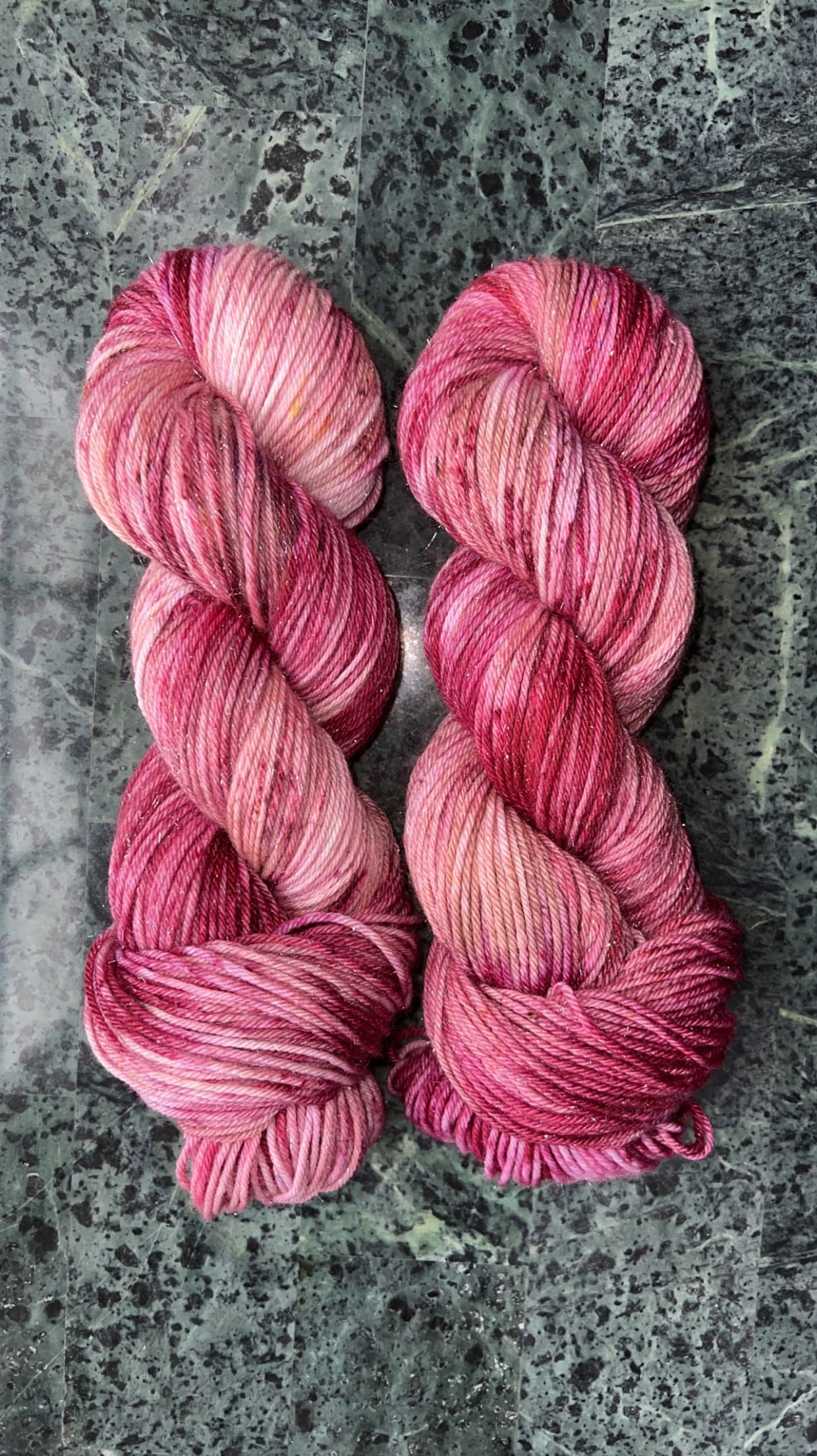 Hand dyed yarn | DK/sport yarn | hand dyed merino wool yarn | indie dyed wool | Berry Shortcake