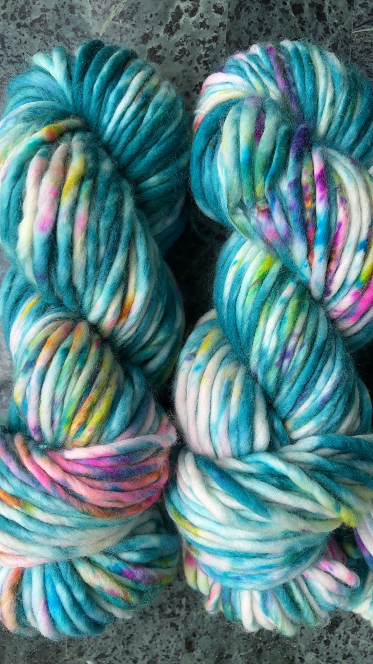 Hand dyed yarn | super bulky yarn | hand dyed merino wool yarn | indie dyed wool | Bailey Island