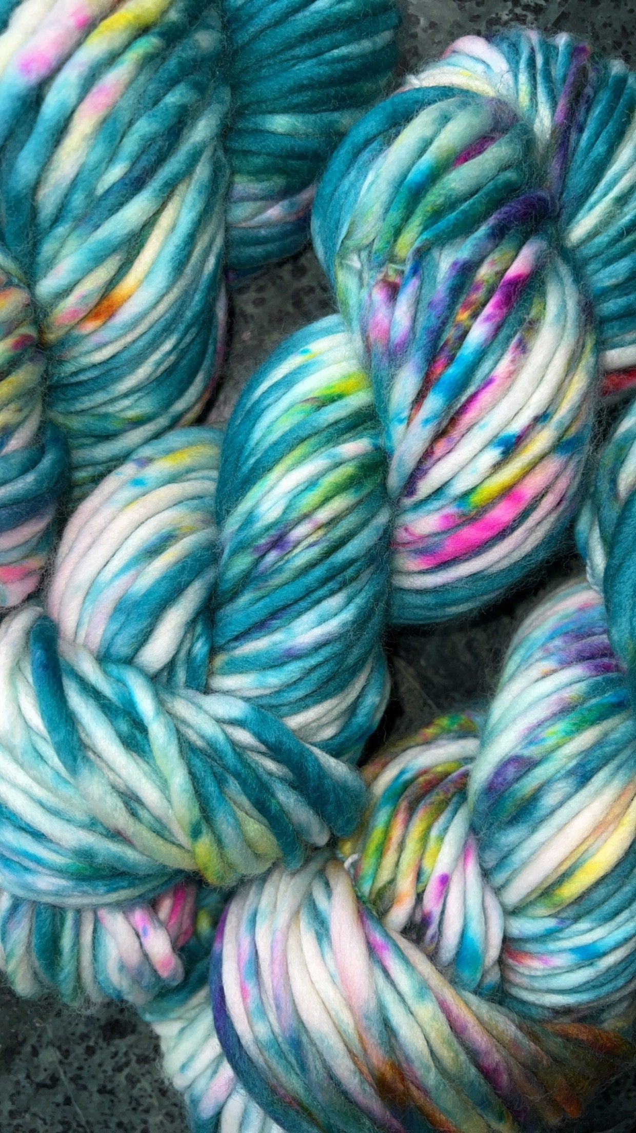 Hand dyed yarn | super bulky yarn | hand dyed merino wool yarn | indie dyed wool | Bailey Island