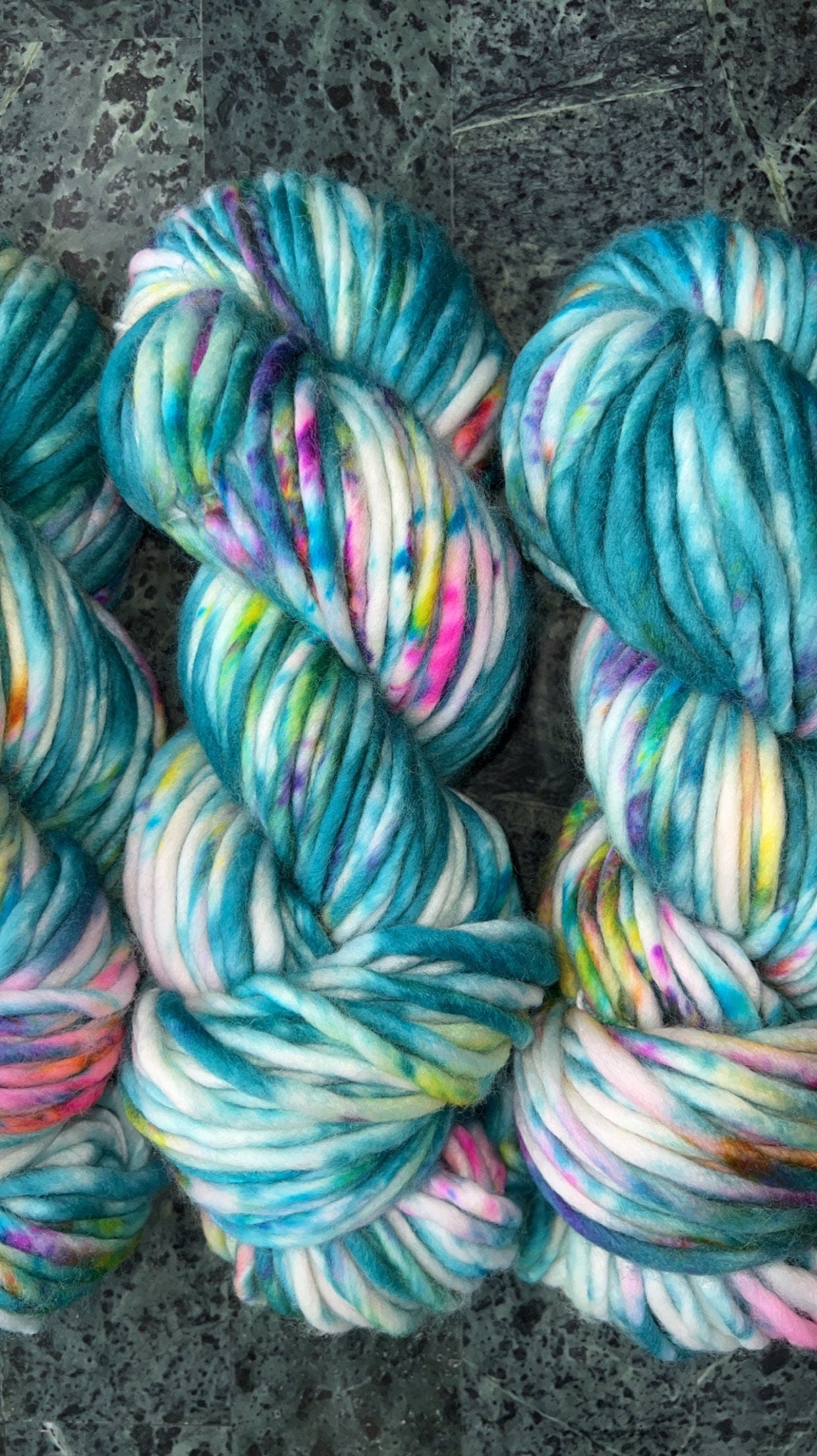 Hand dyed yarn | super bulky yarn | hand dyed merino wool yarn | indie dyed wool | Bailey Island