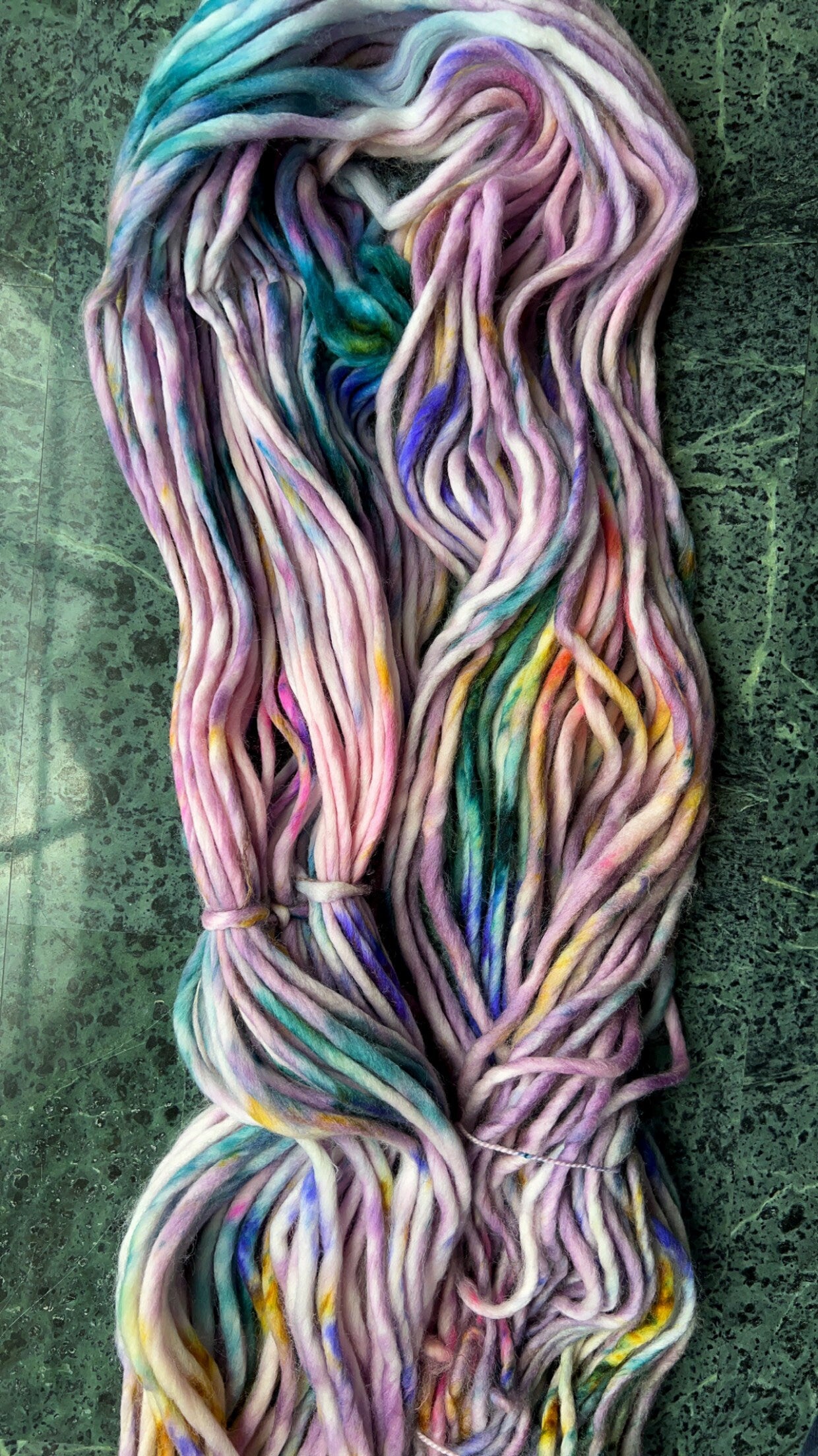 Hand dyed yarn | super bulky yarn | hand dyed merino wool yarn | indie dyed wool | Blossom