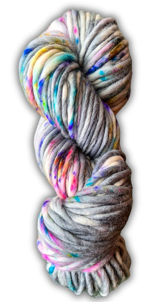 Hand dyed yarn | super bulky yarn | hand dyed merino wool yarn | indie dyed wool | Cloudy with a Chance of Magic