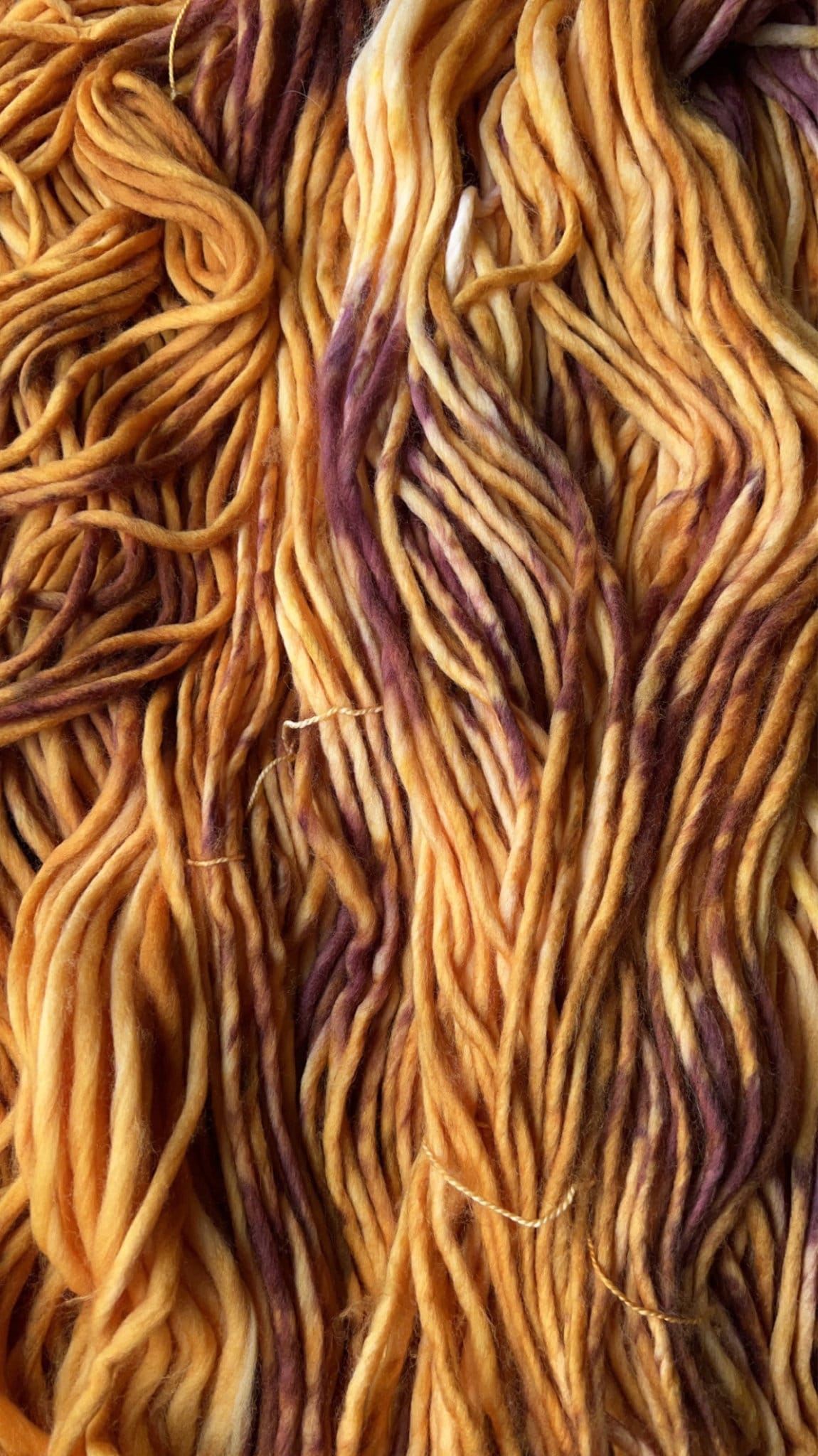 Hand dyed yarn | super bulky yarn | hand dyed merino wool yarn | indie dyed wool | 24K Magic