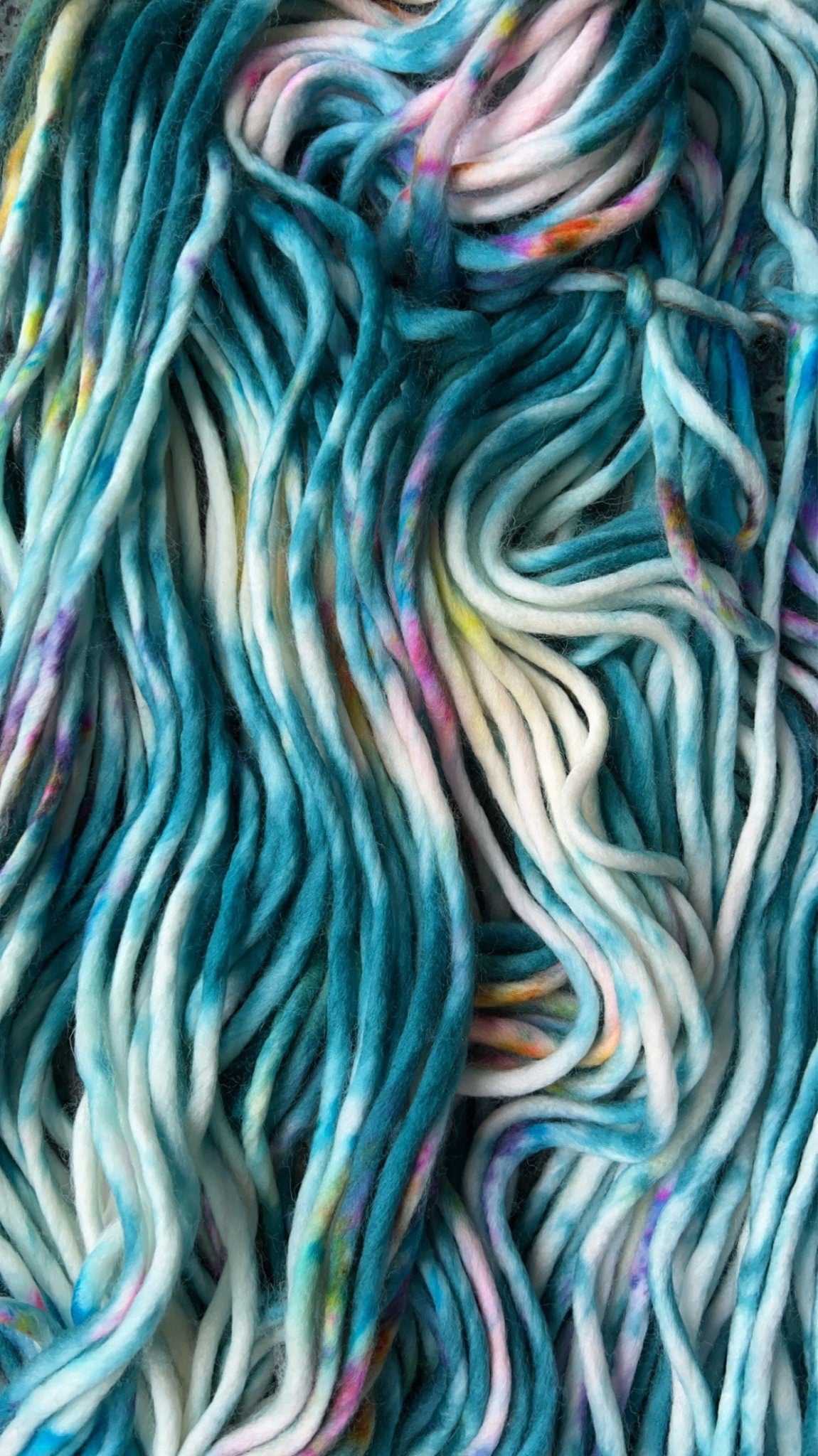 Hand dyed yarn | super bulky yarn | hand dyed merino wool yarn | indie dyed wool | Bailey Island