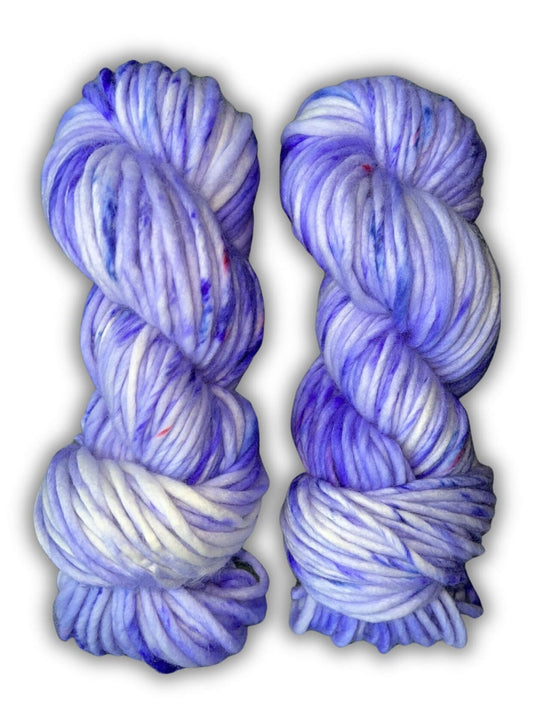 Hand dyed yarn | super bulky yarn | hand dyed merino wool yarn | indie dyed wool | Purple Passion