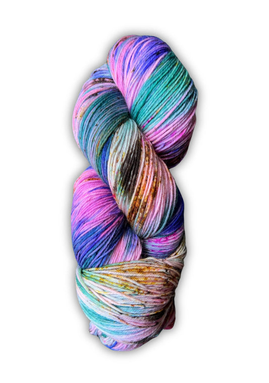 Hand-Dyed Merino Wool Yarn - Soft and Durable Yarn for Knitting and Crocheting | Indie Dyed Merino Wool | Fingering | Silent Lucidity
