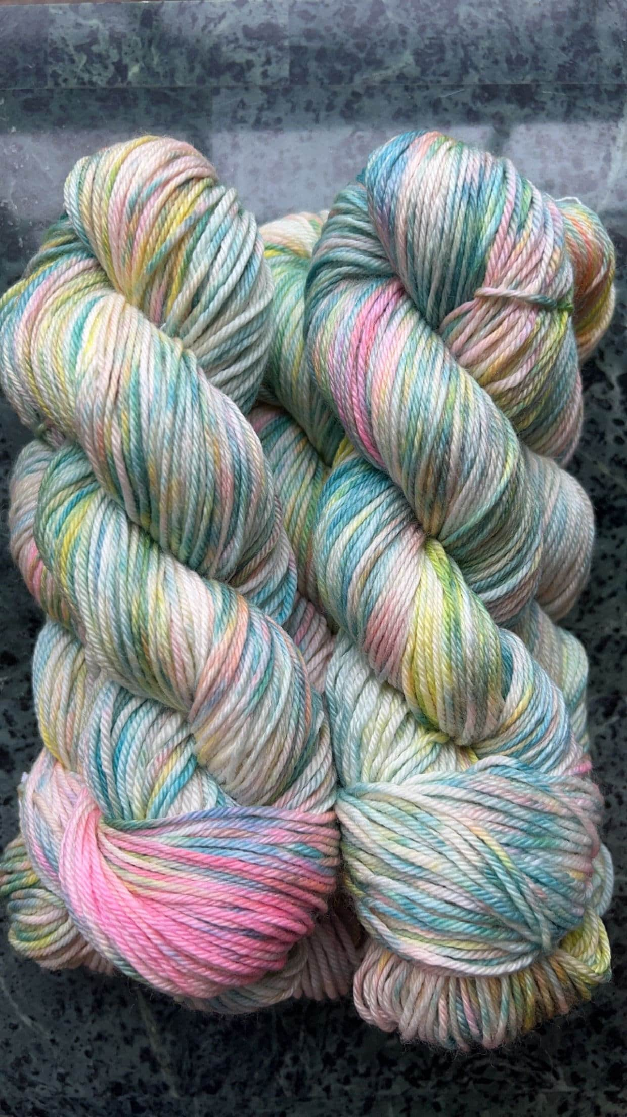 Hand dyed yarn | worsted weight yarn | bulky yarn | hand dyed merino wool yarn | Cereal Milk