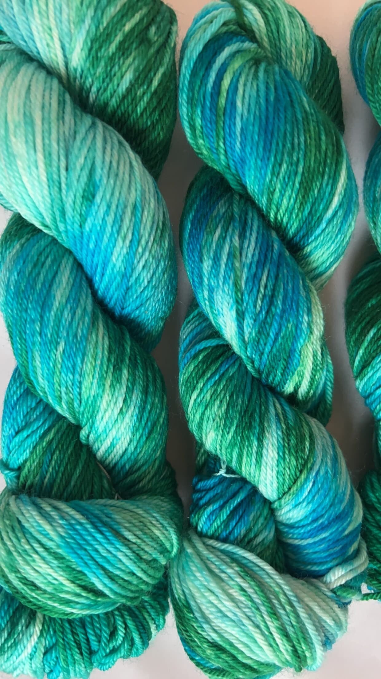 Hand-Dyed Merino Wool Yarn - Soft and Durable Yarn for Knitting and Crocheting | Indie Dyed Merino Wool | Worsted | Rainbow on the Sea