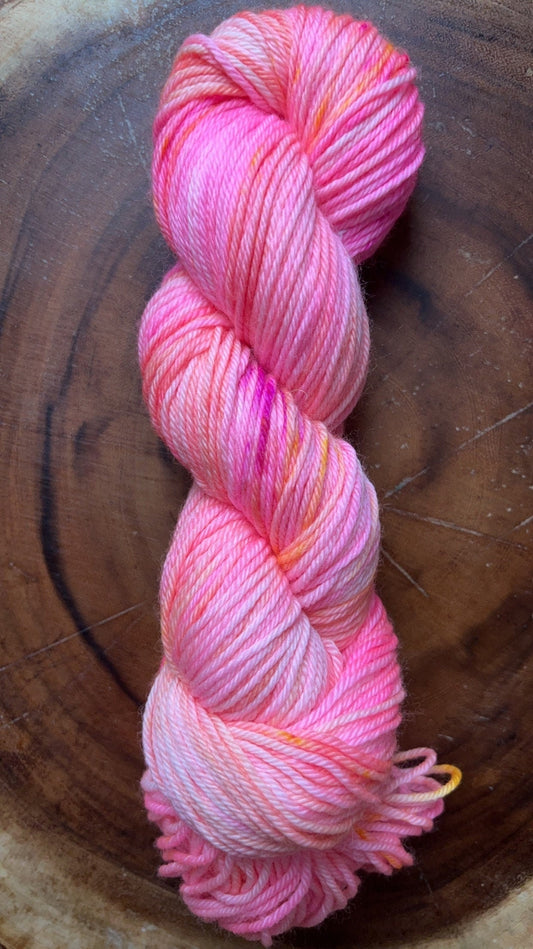 Hand-Dyed Merino Wool Yarn - Soft and Durable Yarn for Knitting and Crocheting | Indie Dyed Merino Wool | Worsted | Bahama Mama