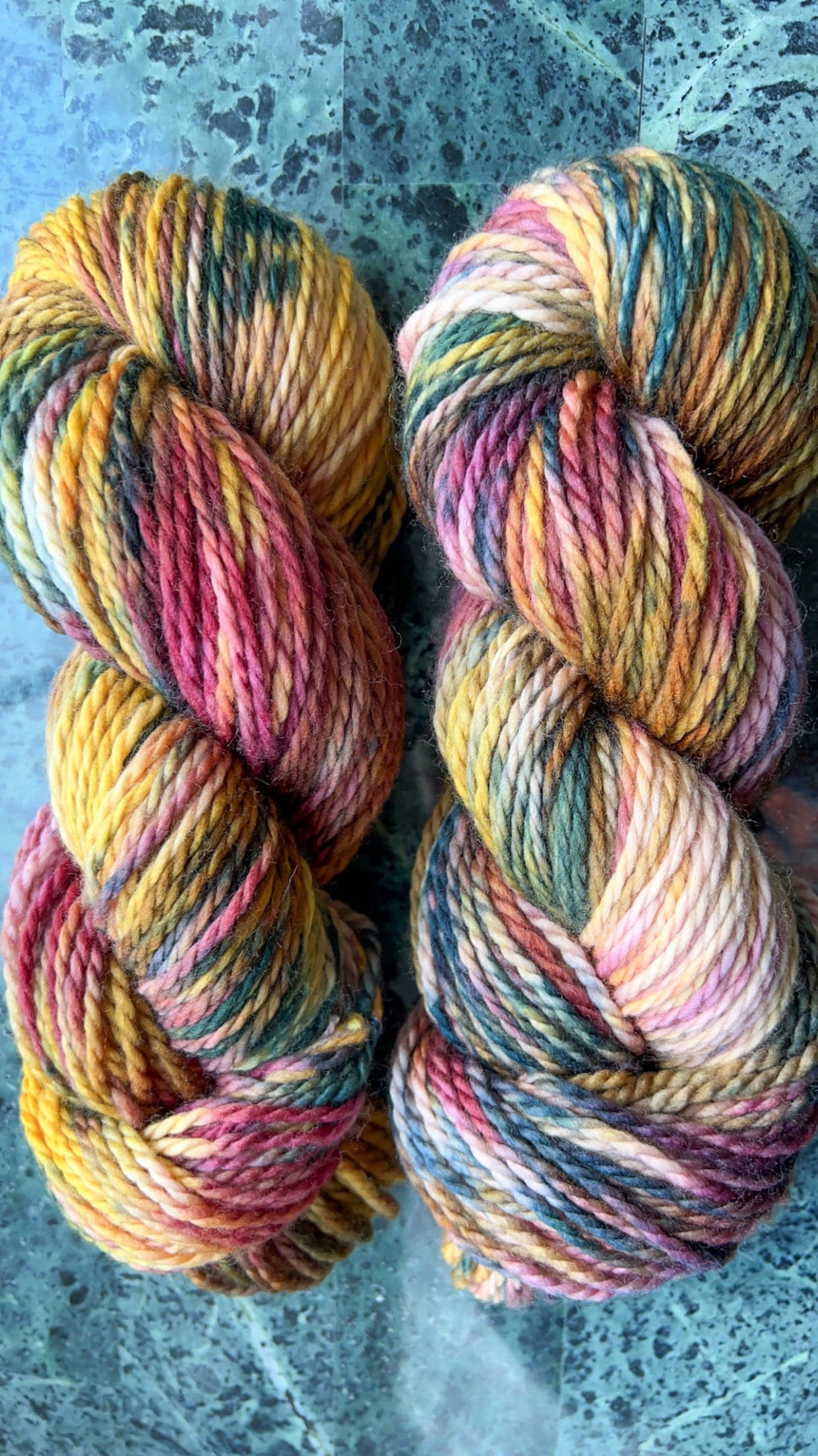 Hand dyed yarn | worsted, aran | hand dyed merino wool yarn | indie dyed wool | Autumn in Bar Harbor