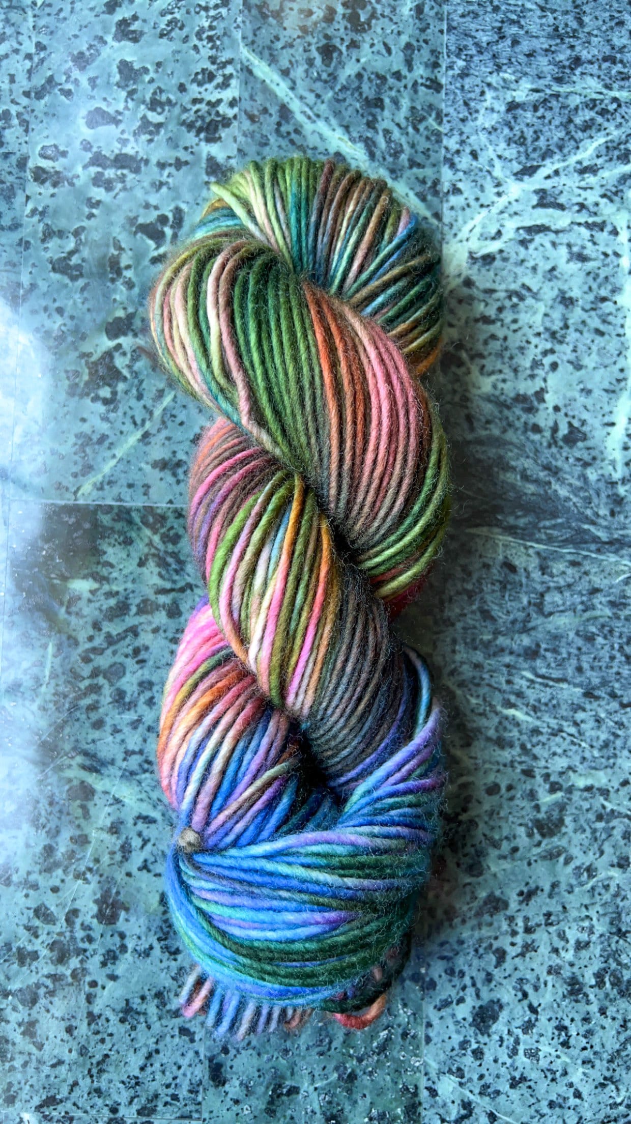 Hand dyed yarn | worsted/aran yarn | hand dyed merino wool yarn | indie dyed wool | Hot Tub Time Machine