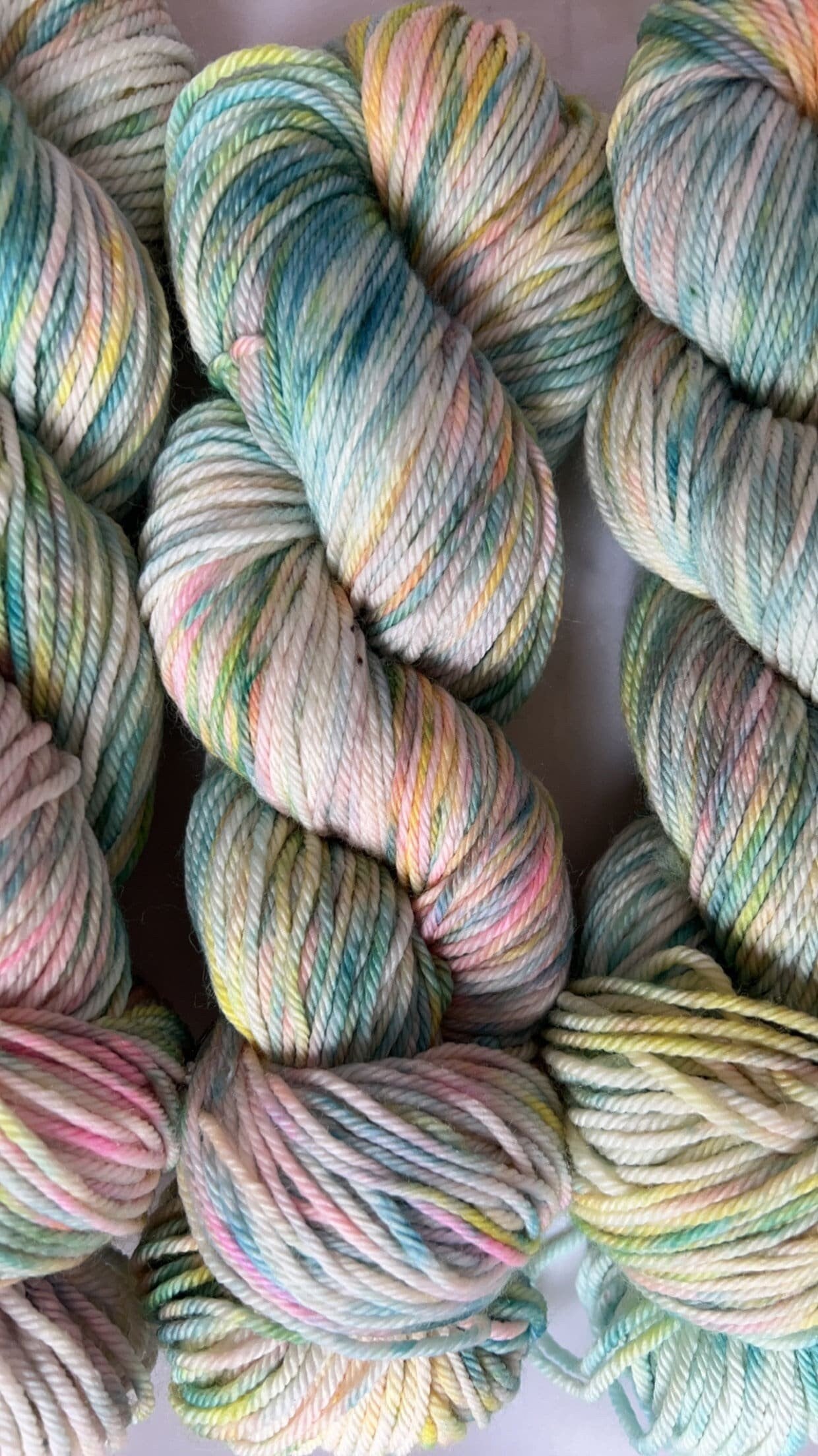 Hand dyed yarn | worsted weight yarn | bulky yarn | hand dyed merino wool yarn | Cereal Milk