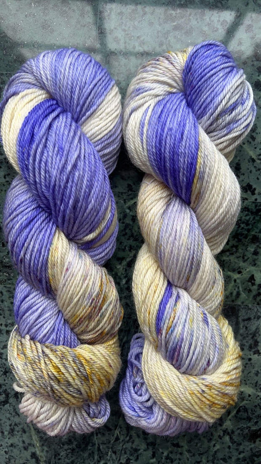 Hand-Dyed Merino Wool Yarn - Soft and Durable Yarn for Knitting and Crocheting | Indie Dyed Merino Wool | Worsted | Lavender Haze