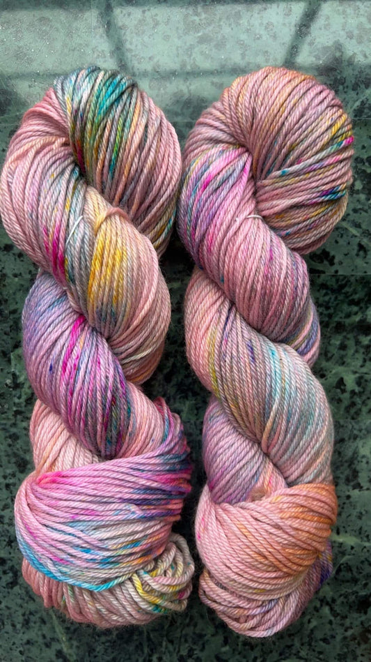 Hand-Dyed Merino Wool Yarn - Soft and Durable Yarn for Knitting and Crocheting | Indie Dyed Merino Wool | Worsted | Carnival