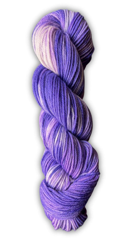 Hand dyed yarn | worsted/aran yarn | hand dyed merino wool yarn | indie dyed wool | Purple Passion