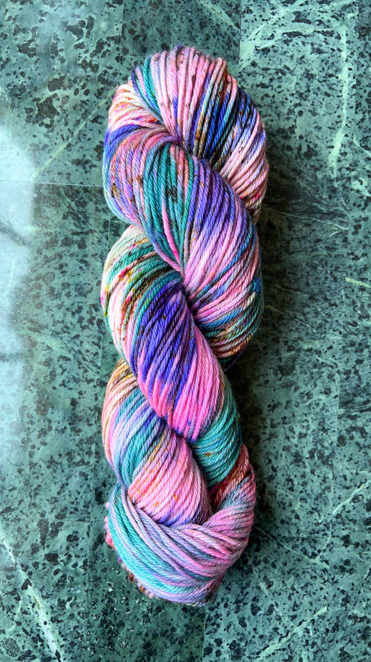 Hand dyed yarn | worsted/aran yarn | hand dyed merino wool yarn | indie dyed wool | Silent Lucidity