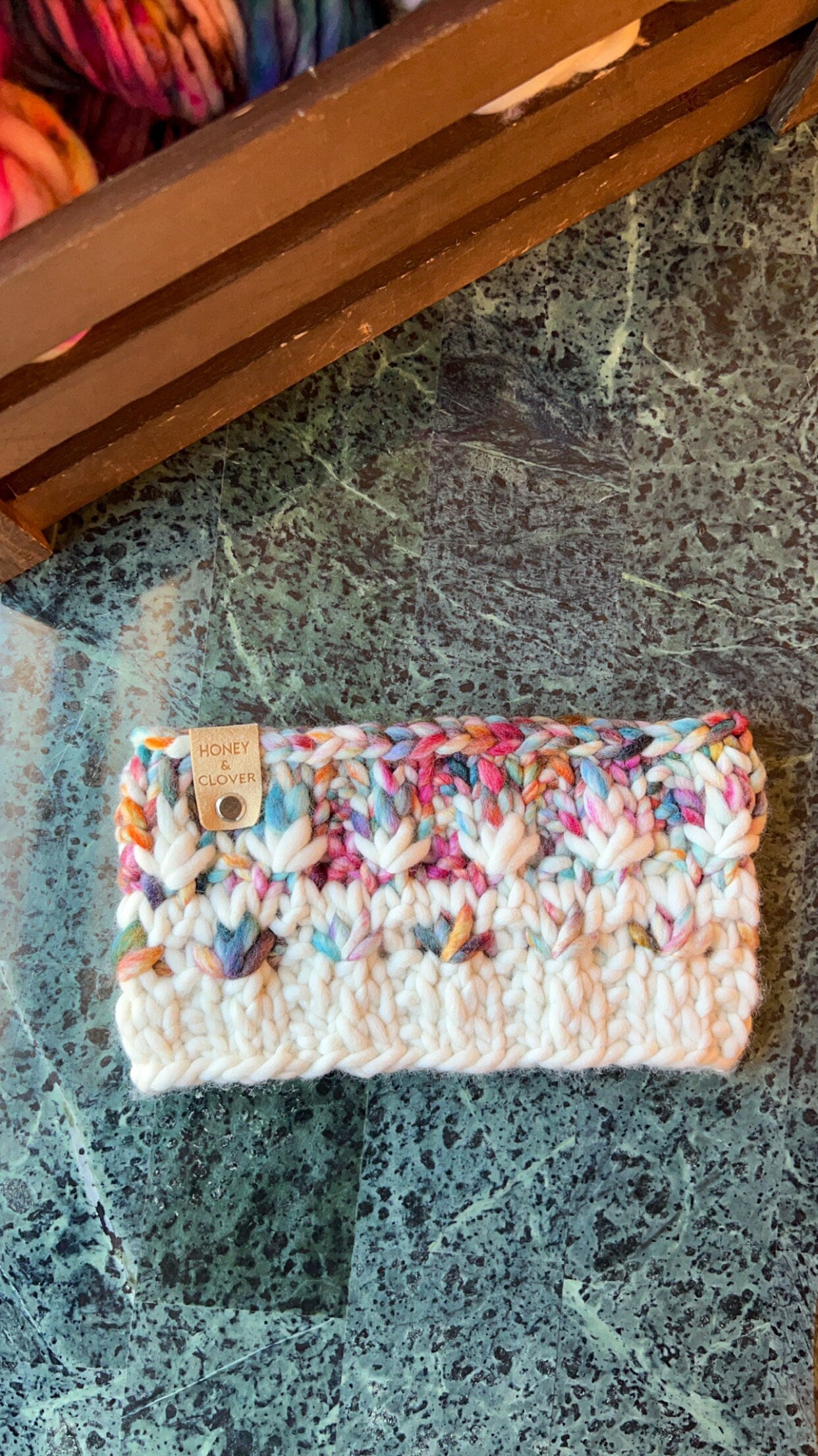 Handmade Merino Wool Knit Mirror Pond Headband/Ear warmer - Soft and Warm Knit Accessory