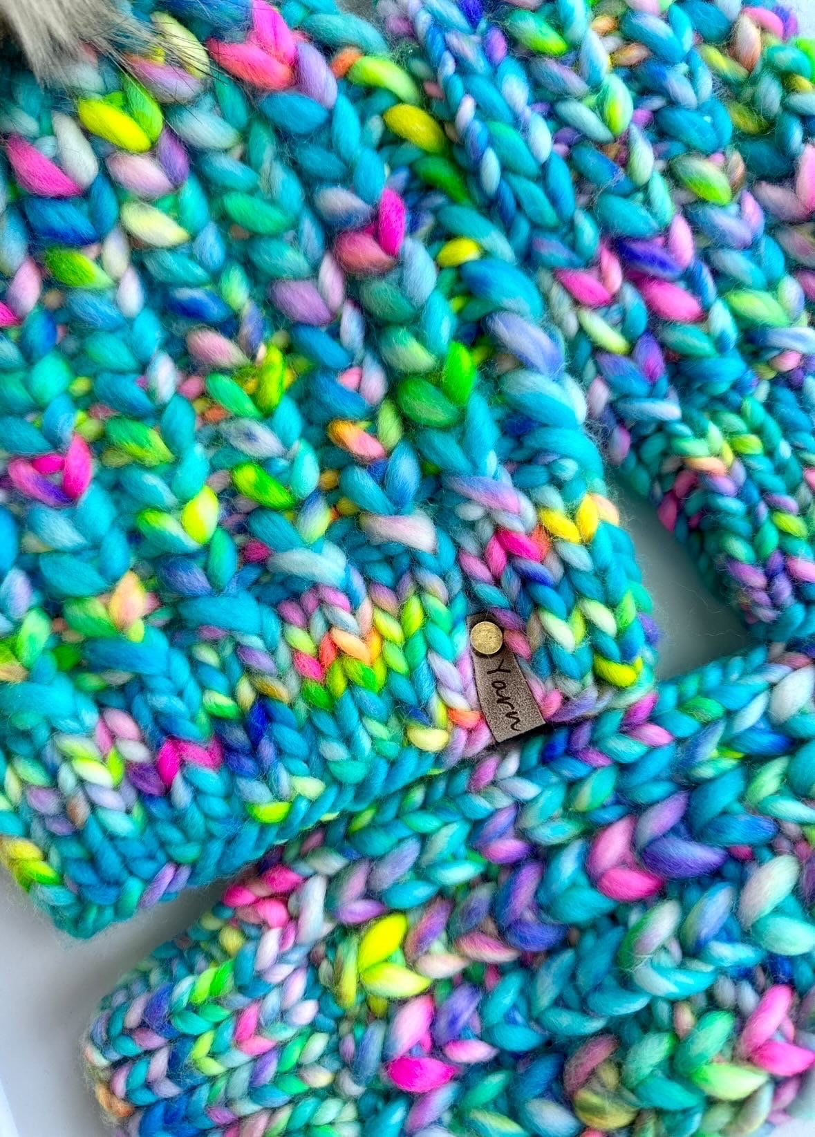 Hand dyed yarn | super bulky yarn | hand dyed merino wool yarn | indie dyed wool | Jill’s Rainbow Brite